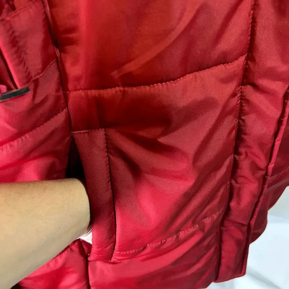 Free Tech Womens Puffer Coat with Side Cinch Tabs Size M 8-10 - Picture 6 of 13